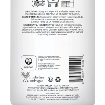 ATTITUDE All Purpose Cleaner EWG Verified Vegan Unscented