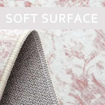 COZYLOOM Vintage Medallion Area Rug Machine Washable Soft