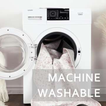 COZYLOOM Vintage Medallion Area Rug Machine Washable Soft