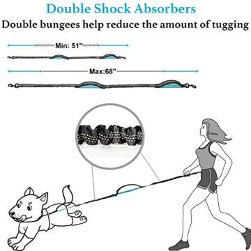 iYoShop Retractable Hands-Free Dog Leash with Dual Handles