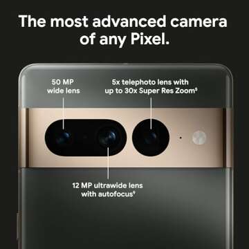 Google Pixel 7 Pro - 5G Android Phone - Unlocked Smartphone with Telephoto/ Wide Angle Lens, and 24-...