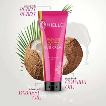 Mielle Organics Brazilian Curly Cocktail Curl Cream (7.5 oz.)
