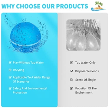 WHDPETS Reusable Water Balloons - Summer Fun for Kids