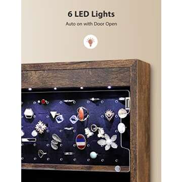 Nicetree Jewelry Cabinet with LEDs - Stylish Storage Solution