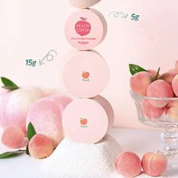 SKINFOOD Peach Cotton Multi Finish Powder 15g for Oily Skin