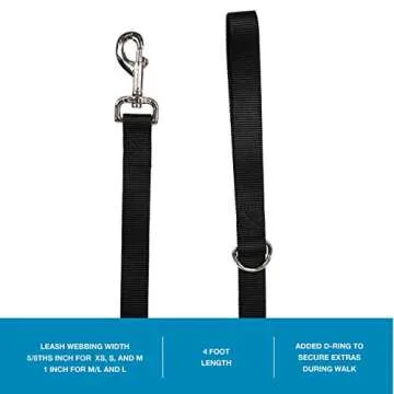 Blue-9 Pet Products No-Pull Balance Harness and Loose Leash Walking Set Dogs, Made in The USA, Red, Medium/Large