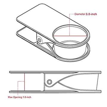 Drink Cup Holder Clip - Home Office Table Desk Side Huge Clip Water Drink Beverage Soda Coffee Mug H...
