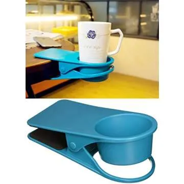 Versatile Drink Cup Holder Clip for Home and Office Usage