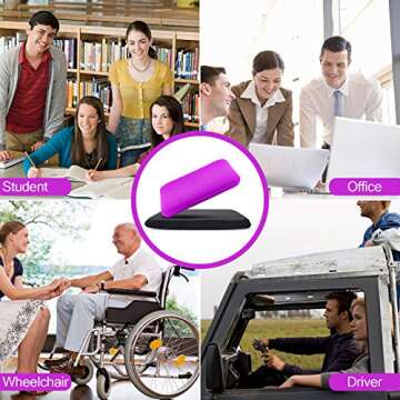 KYSMOTIC Gel Seat Cushion for Long Sitting (Super Large & Thick), Soft & Breathable, Gel Cushion for Wheelchair, Gel Chair Cushion for Hip Pain, Gel Seat Cushion for Office Chair