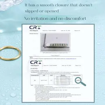 Jstyle 16G Hinged Clicker Nose Rings for Body Piercings