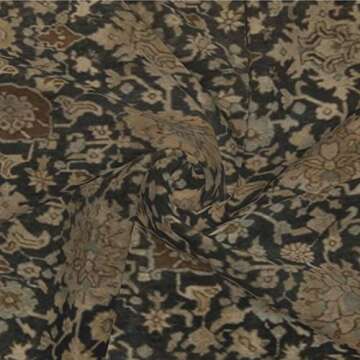 Antique Persian Tabriz Rug Print Throw Pillow Covers Modern Pillow Cushion Cases, Decorative Square Pillowcases for Sofa Couch Bedroom Living Room Car Car 20"X20"