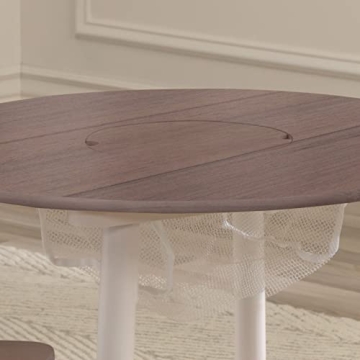 KidKraft Round Storage Table & Chair Set - Gray Ash