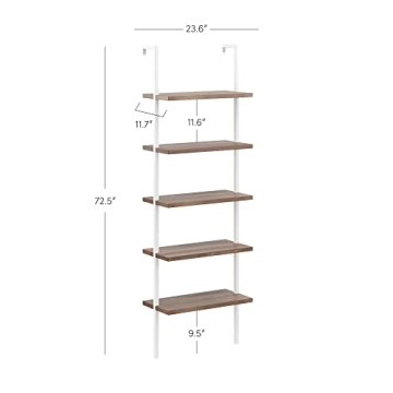 Nathan James Theo 5-Shelf Bookcase for Stylish Storage