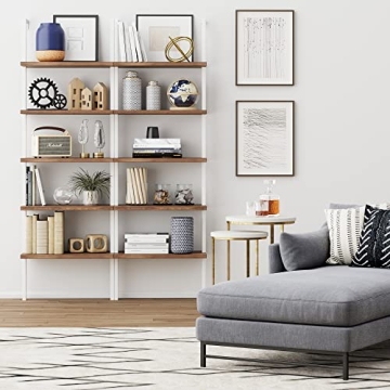 Nathan James Theo 5-Shelf Bookcase for Stylish Storage