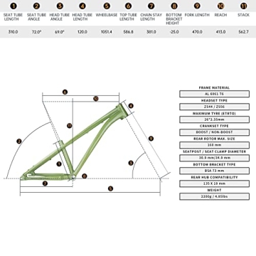 ALAUDARK Lark DJ BMX Bike Frame – Affordable Dirt Jumping Performance