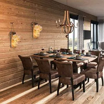 HAchoo Rustic Mason Jar Candle Wall Decor with Timer