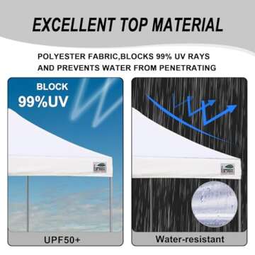 Durable 10x10ft Eurmax Pop Up Canopy Tent for Events