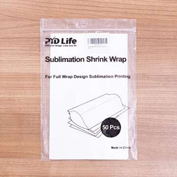PYD Life Sublimation Shrink Wrap Sleeves for Tumblers