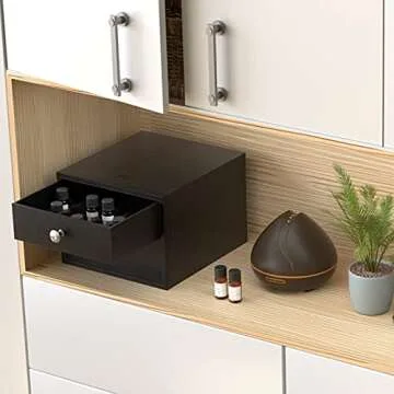 J JACKCUBE Essential Oil Organizer - Elegant Storage Box