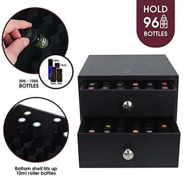J JACKCUBE Essential Oil Organizer - Elegant Storage Box