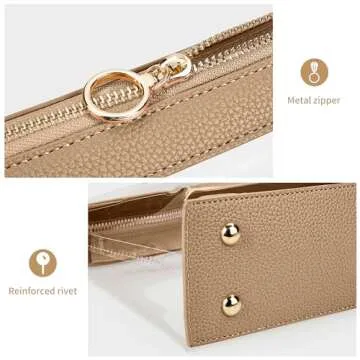 KALIDI Clear Bag Stadium Approved Crossbody Purse Zipper Shoulder Bag Vegan Leather Trim Sports Concert Prom Party Museum