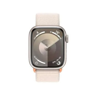 Apple Watch Series 9 [GPS 41mm] - Renewed Starlight Aluminum & Sport Loop - Best Features!