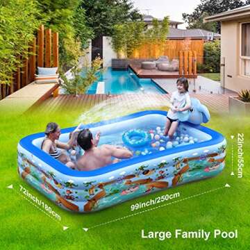 Hamdol Inflatable Pool with Sprinkler – Perfect for All Ages!