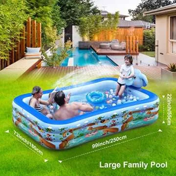 Hamdol Inflatable Pool with Sprinkler – Perfect for All Ages!