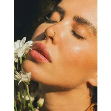 CASSIECA 14K Gold Filled Flat Back Nose Studs For Women Men Hypoallergenic Surgical Steel Nose Rings Hoops- Threadless Flat Back Earrings Helix Cartilage Tragus Conch CZ Stud Labret Lip Nostril Septum Ring Body Piercing Jewelry 20G 18G 16G