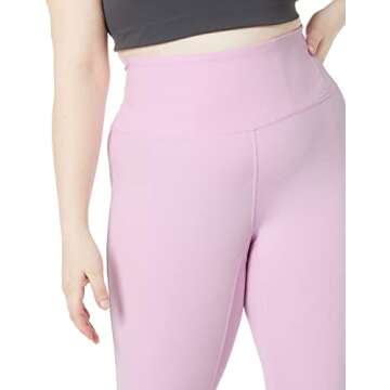 Amazon Essentials Women's Active Sculpt Workout Athleisure High-Rise Full-Length Leggings (Available in Plus Size), Pale Pink, Small
