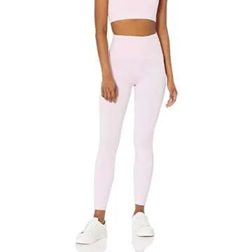 Amazon Essentials Women's Active Sculpt Workout Athleisure High-Rise Full-Length Leggings (Available in Plus Size), Pale Pink, Small