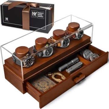 Premium Wooden Watch Display Case with Lifetime Assurance