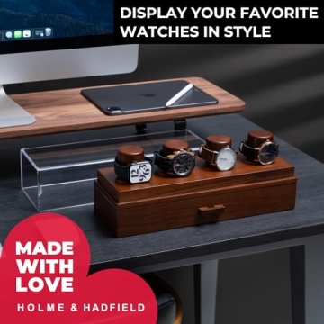 Premium Wooden Watch Display Case with Lifetime Assurance