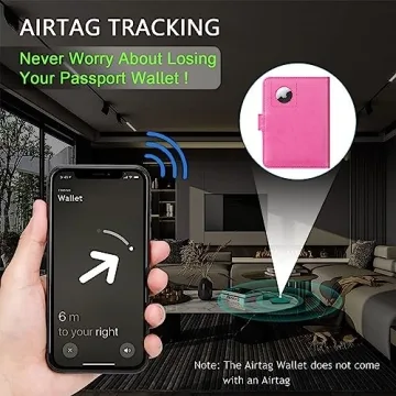 Airtag Passport Holder with RFID Blocking - Stylish Travel Wallet
