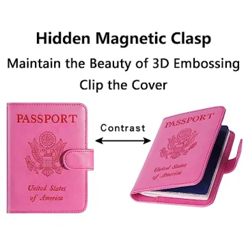 Airtag Passport Holder with RFID Blocking - Stylish Travel Wallet
