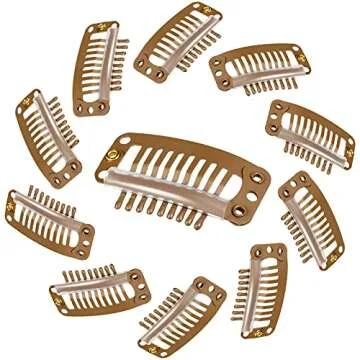 WILLBOND 30 Durable 9-teeth Hair Extension Clips