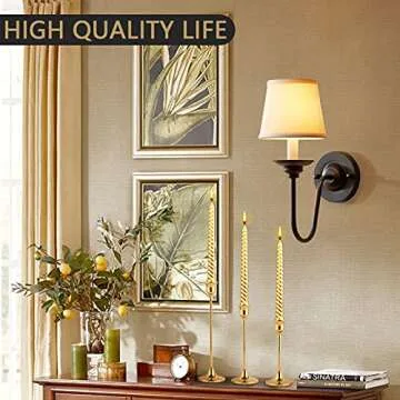 Candlestick Holders Taper Candle Holders, Brass Gold Candlestick Holder Set Candle Stick Holders kit Decorative Candlestick Stand for Wedding Party Dinning