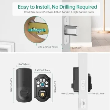 Hornbill Smart Deadbolt – Keyless Fingerprint Entry Lock