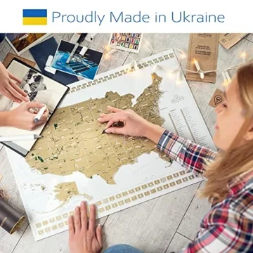 Travelization USA Scratch Off Map - Ideal for Any Traveler