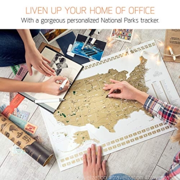 Travelization USA Scratch Off Map - Ideal for Any Traveler