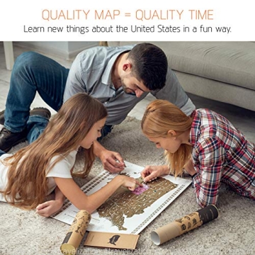Travelization USA Scratch Off Map - Ideal for Any Traveler