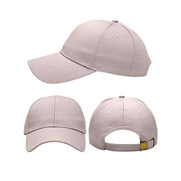 AOSMI Baseball Dad Cap Adjustable Size for Running Workouts and Outdoor Activities Black Orange Grey