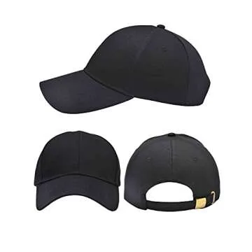 AOSMI Baseball Dad Cap Adjustable Size for Running Workouts and Outdoor Activities Black Orange Grey