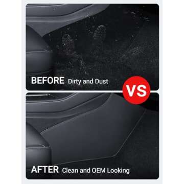 BASENOR Waterproof Anti-Kick Mats for Tesla Model Y 2020-2025