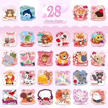 Fun Valentines Day Cards with Jigsaw Puzzles for Kids