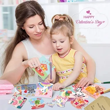 Fun Valentines Day Cards with Jigsaw Puzzles for Kids