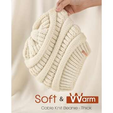 FURTALK Womens Winter Slouchy Beanie Hat Knit Warm Winter Hats for Women Soft Stretch Ski Cap Ladies Beanies