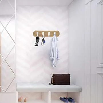 IBosins 15PCS Durable Coat Hooks for Home Organization