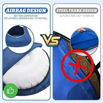 Kids Nest Swing Chair, Hanging Hammock Chair Nest Hammock Swing Chair for Outdoor and Indoor(32" D x 52" H),Detachable Play Tent Swing for Child Sensory Swing for Kids Age from 3-12 Years(Blue)