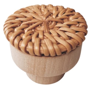 Stylish BOHOIFY 6pc Rattan Knobs for Home Decor